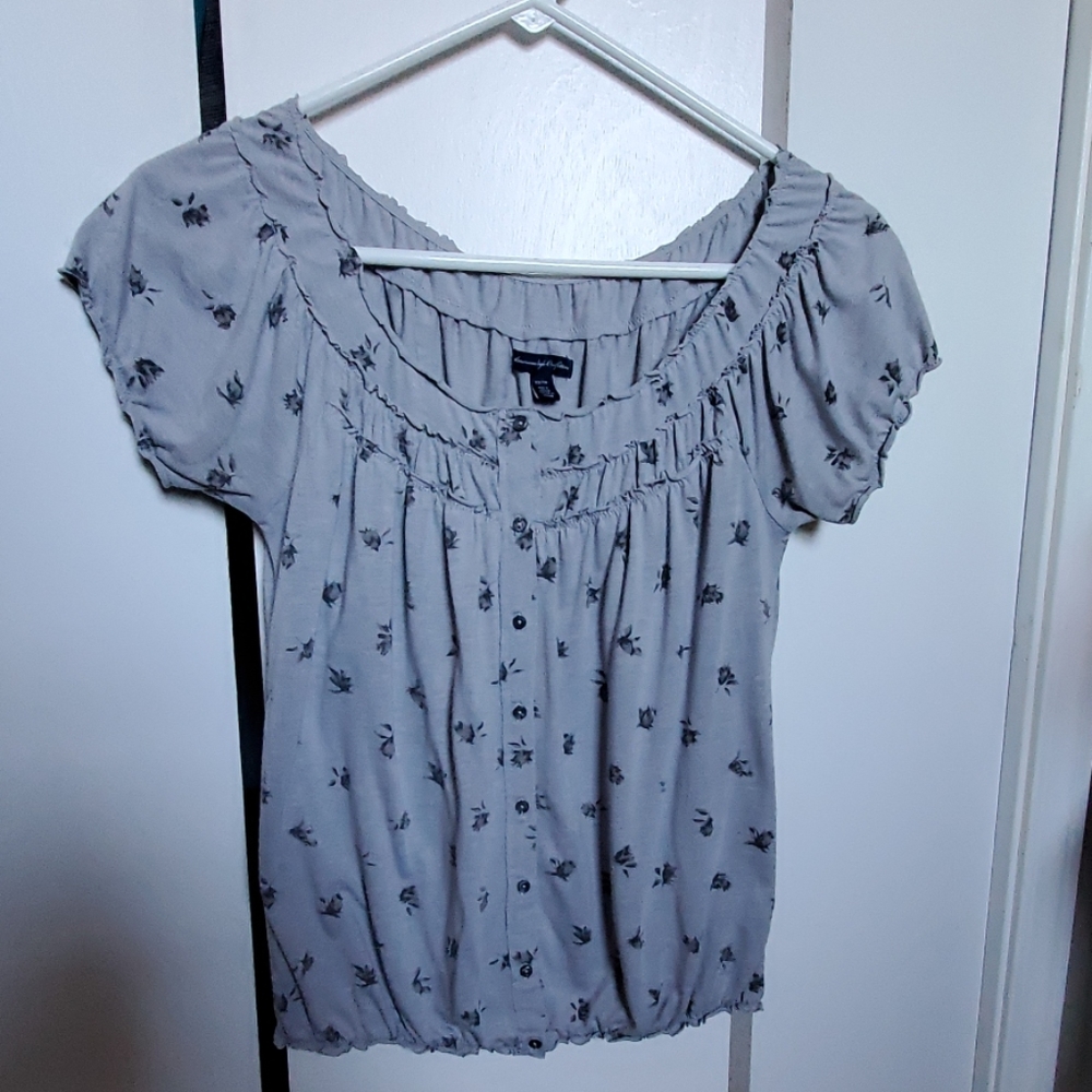 American Eagle Cinched Waist Top
